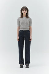 KIRSH PLAIN BACK HOLE POINT KNIT - GRAY 