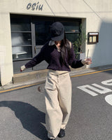 メガDリングワイドパンツ (2colors)