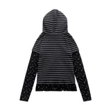 ミュージックレイヤードフーディTシャツ