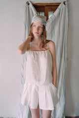T/T Harvest check scarf (cream)