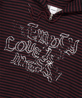 EMPTY STRIPE ZIP UP HOODIE