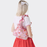 teeny flower frill bag pink