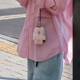 tuteogi peach pink doll keyring