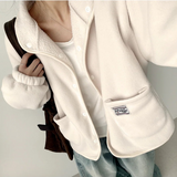 Eddy Tab tick pocket fleece jacket