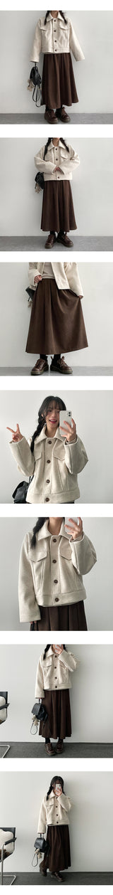 Canning two-pocket wool coat jacket