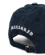 VINTAGE WASHED SLASH LOGO BALL CAP_NAVY