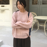 [Wool 20🧶] リヘルケーブルツウィステッドラウンドニットウェア