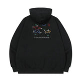 26FW★ Line Work Embroidered Hood Zip-Up