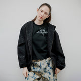 [Unisex] Hoodie Leopard Jumper Black