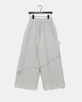 Erem Zipper String Two-Way Banded Wide Cargo Pants