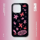 Flower Blooms Epoxy Phone Case (Pink-BK)