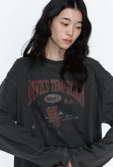 26FW★デビル ベア レイヤード ピグメント ロングスリーブ