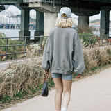 VINTAGE PIGMENT WASHED SWEATSHIRT GRAY