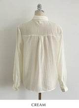 Dren Sheer Shirt Blouse (Strap Set)
