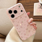 フラワー ドット パターン ソフト iPhone ケース