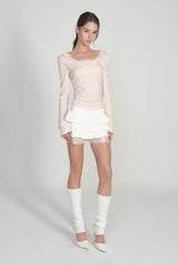 Vivienne Ballet Lace Top, Pink