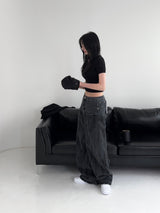 [MADE] Reversed Pocket Wide Denim Pants (W)