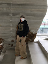 Grid Patch Work Cargo Pants 3C