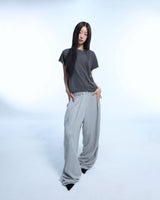 Grunge Claw Camo Eyelet Tee - Charcoal