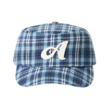 A Logo Check Pillbox Cap (Blue Check)