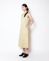 BACKLESS LONG ONE-PIECE (BEIGE)