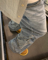 インシジョンワイドカーゴデニムパンツ
