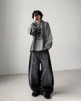Kuma Lettering Balloon Denim