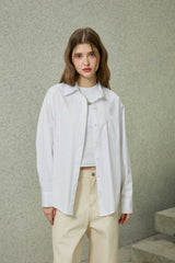 BRIGHT OVERSIZED SHIRT / WHITE