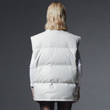 BOLDEST GOOSE PADDED VEST-WHITE