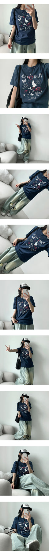 チュチュイラストレーティド半袖Tシャツ