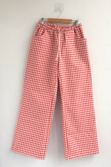 Heart Pocket Check Pants
