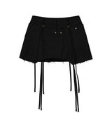 Micro Wool Shorts / Black