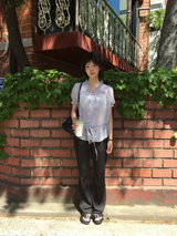 Lyocell Indigo Bootcut Pants (1color)