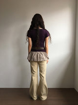 Serine shirring t-shirt (4color)