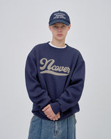  SCRIPT LOGO SWEAT SHIRTS - NAVY