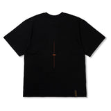 STGM Logo Oversized Short Sleeves T-Shirts Black / White Melange