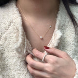 (silver925) Pearl cubic necklace *silver