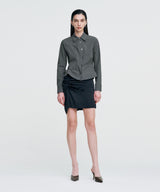 DOZI - Pinched Unbalance shirt _ GREY