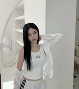 EVA BACK DETAIL CROP SLEEVELESS (2COLOR)