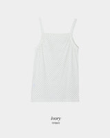 Dot Square Layered Sleeveless (3color)
