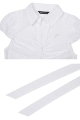 JADE SCARF SHIRT white