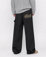 (UNISEX) Flame Double Knee Cotton Pants