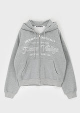 [MADE] Kukun Applique Fleece Hooded Zip-up