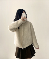 ハニコージーハイネックボタンカーディガン