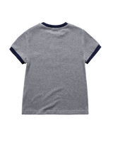 26SS ウィメンズクラシックロゴ刺繍リンガー半袖Tシャツ