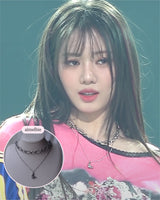 [Baby Monster Rora Necklace] Balletcore Moon Layered Necklace (Surgical Steel)