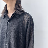 Shadow Textured Sheer Shirt