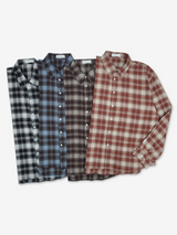 [Unisex] Modern check overfit shits(4color)