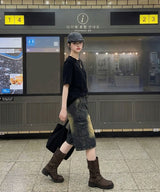 ユージュアル ウォッシングバミューダカーゴデニムパンツ- 5カラー