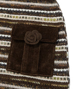 ニットポケットスカート (Brown)